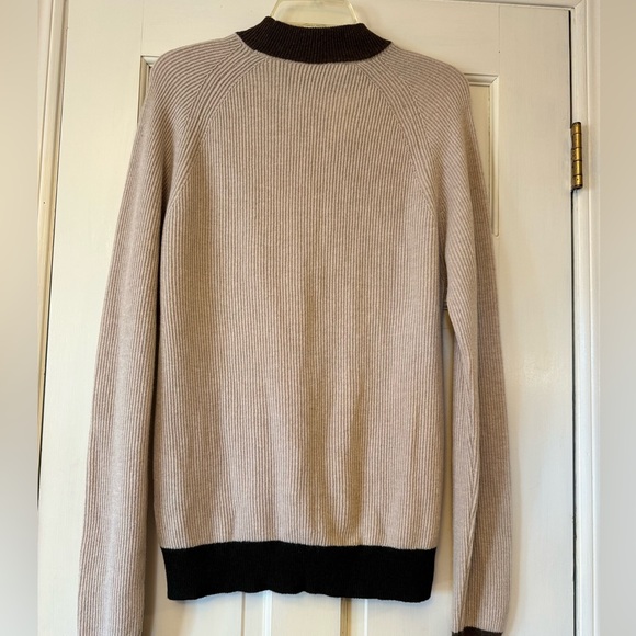 SAKS 5th AVENUE mock turtle neck cashmere sweater - Picture 2 of 7